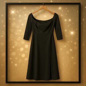 Elegant Little Black Dress Floor Length – Women’s Size XL